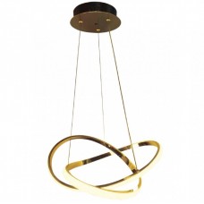 Φωτιστικό Κρεμαστό LED 48W 230V 4000lm CCT Χρυσαφί 6082-GL